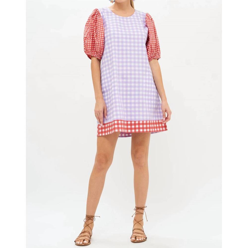 NEW OLIPHANT puff crew neck dress